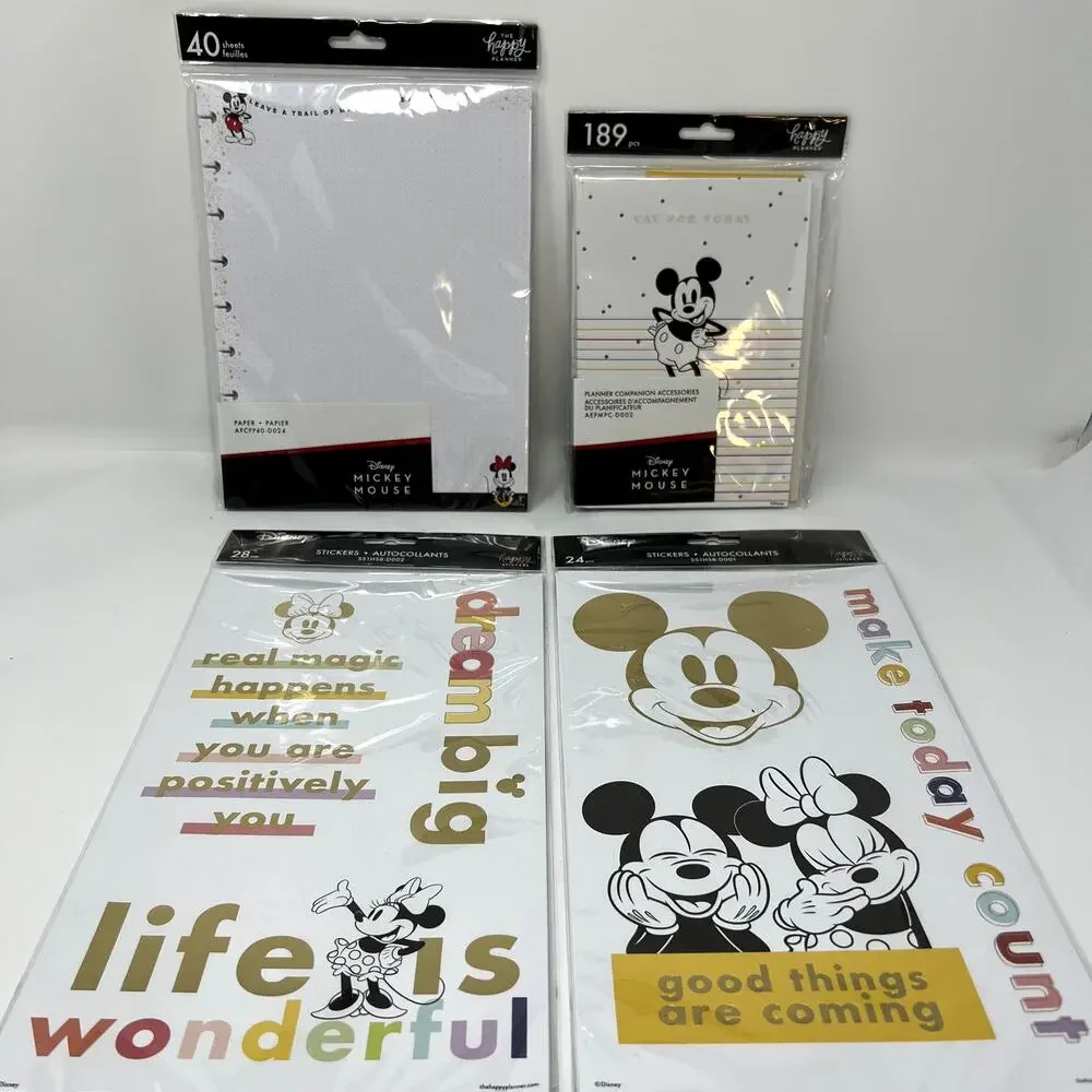 The Happy Planner Lot of 4 MAMBI Stickers Companion Accessories Disney NEW RARE
